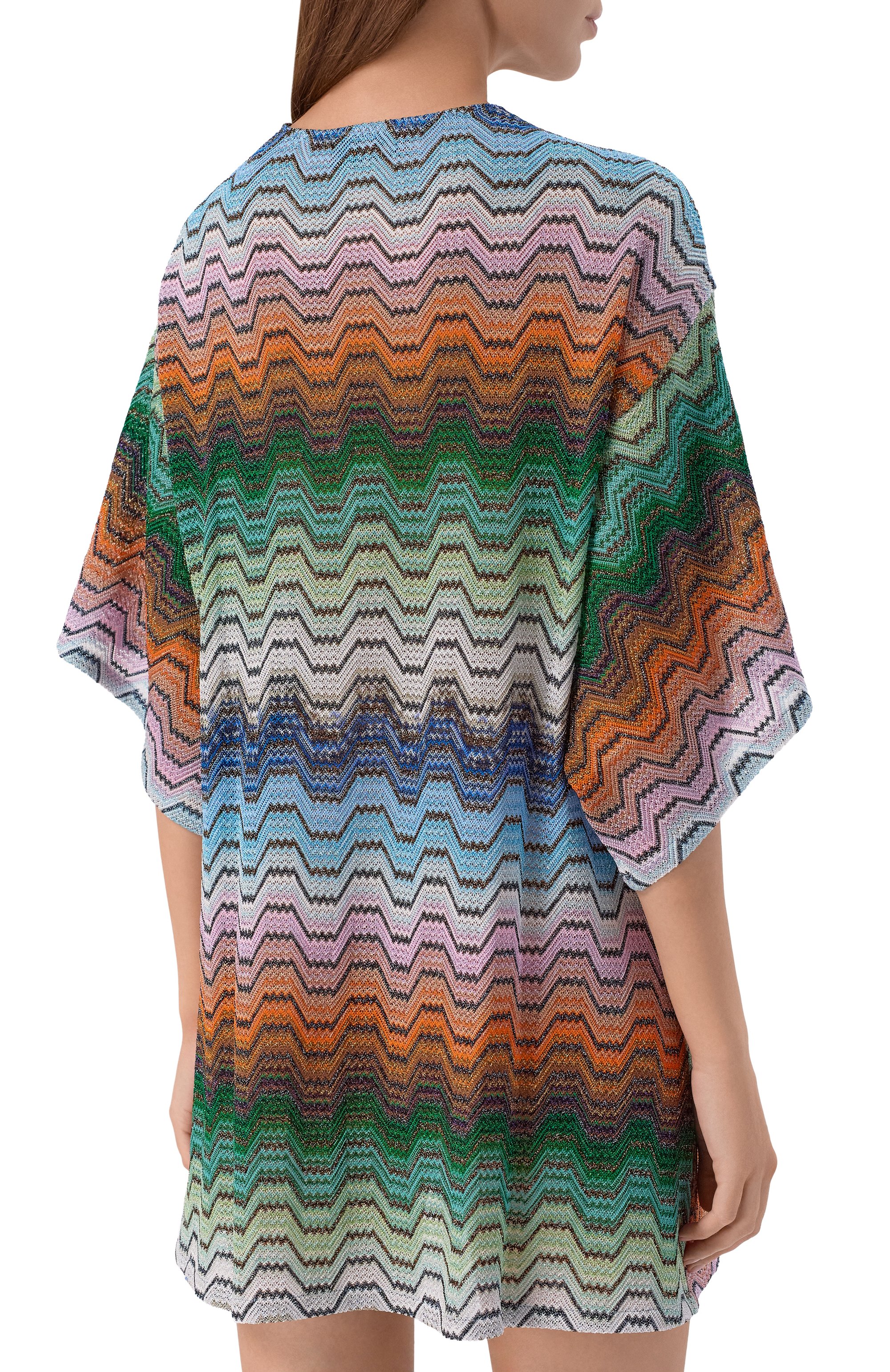 Туника из вискозы MISSONI разноцветного цвета по цене 127500 руб., арт. MC23SQ08/BR015D, фото 3 Туника из вискозы MISSONI, арт. MC23SQ08/BR015D, фото 3