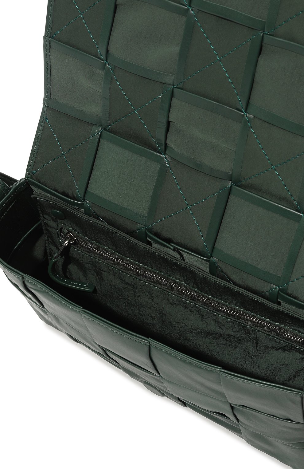 Сумка cassette BOTTEGA VENETA зеленого цвета по цене 293500 руб., арт. 667298/VCQ71, фото 5 Сумка cassette BOTTEGA VENETA, арт. 667298/VCQ71, фото 5