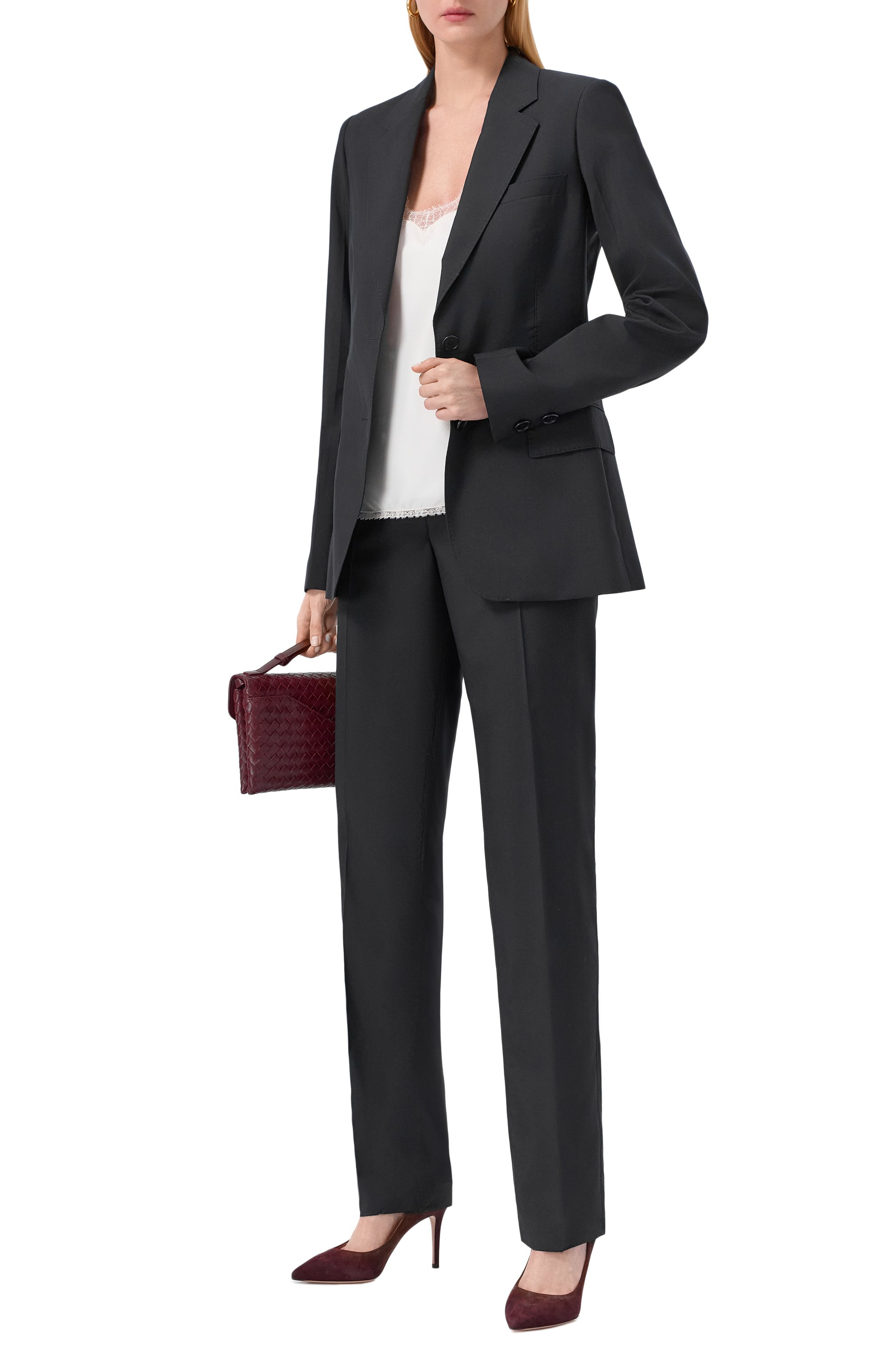 Брюки из шерсти и шелка MVST темно-синего цвета по цене 119500 руб., арт. B061/3038, фото 2 Брюки из шерсти и шелка MVST, арт. B061/3038, фото 2