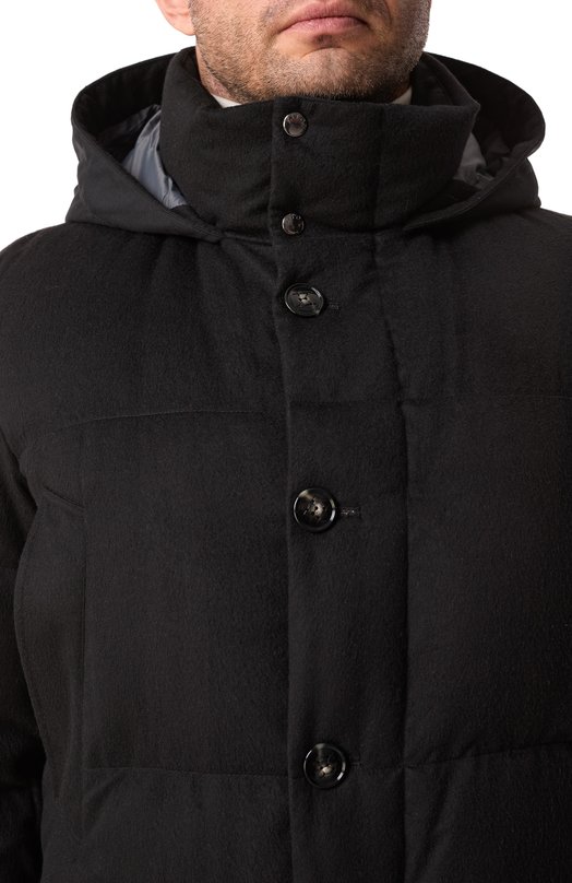 Кашемировый пуховик Kiton UW1912V0455F01 Чёрный  UW1912V0455F01 Фото 5