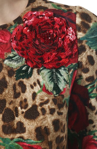 Хлопковое платье с принтом DOLCE & GABBANA, арт. F6UI8Z/HSMV6, фото 5