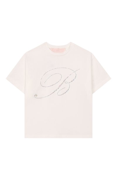 Хлопковая футболка BLUMARINE, арт. BFTS0270/JF031_001