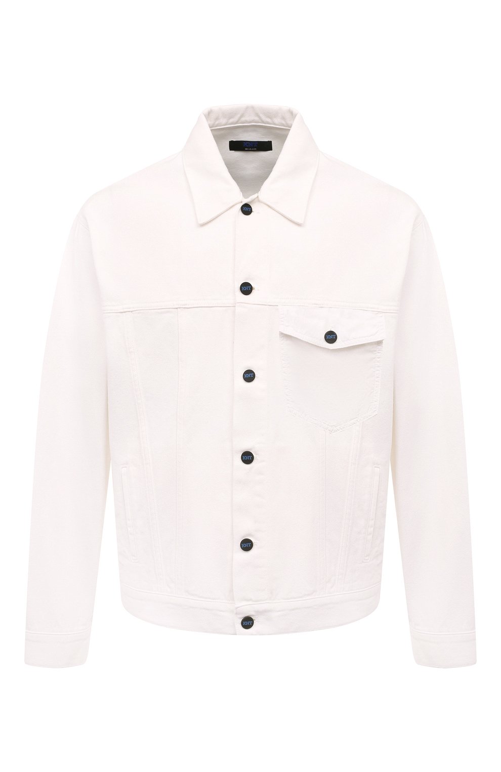 Джинсовая куртка KITON кремового цвета по цене 151000 руб., арт. UGKH067K0707D03_SET, фото 1 Джинсовая куртка KITON, арт. UGKH067K0707D03_SET, фото 1