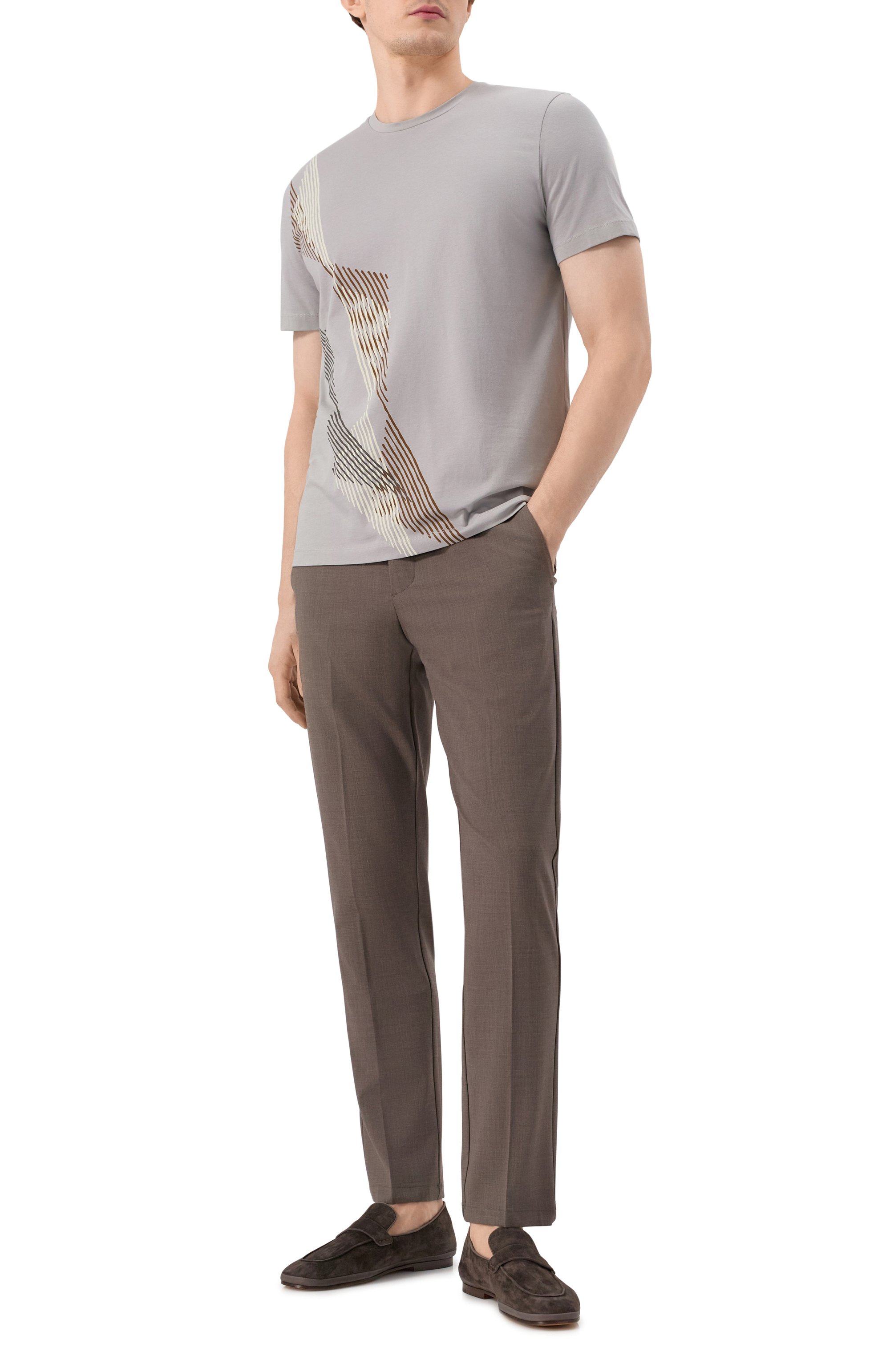 Хлопковая футболка CORNELIANI, арт. 25G588-2525064, фото 2