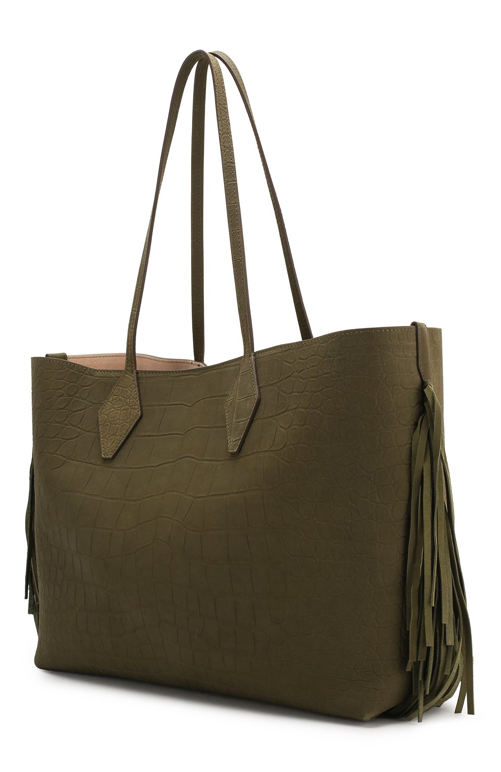 Сумка-шопер BALMAIN хаки цвета по цене 148000 руб., арт. TN1S448/LCSC, фото 3 Сумка-шопер BALMAIN, арт. TN1S448/LCSC, фото 3