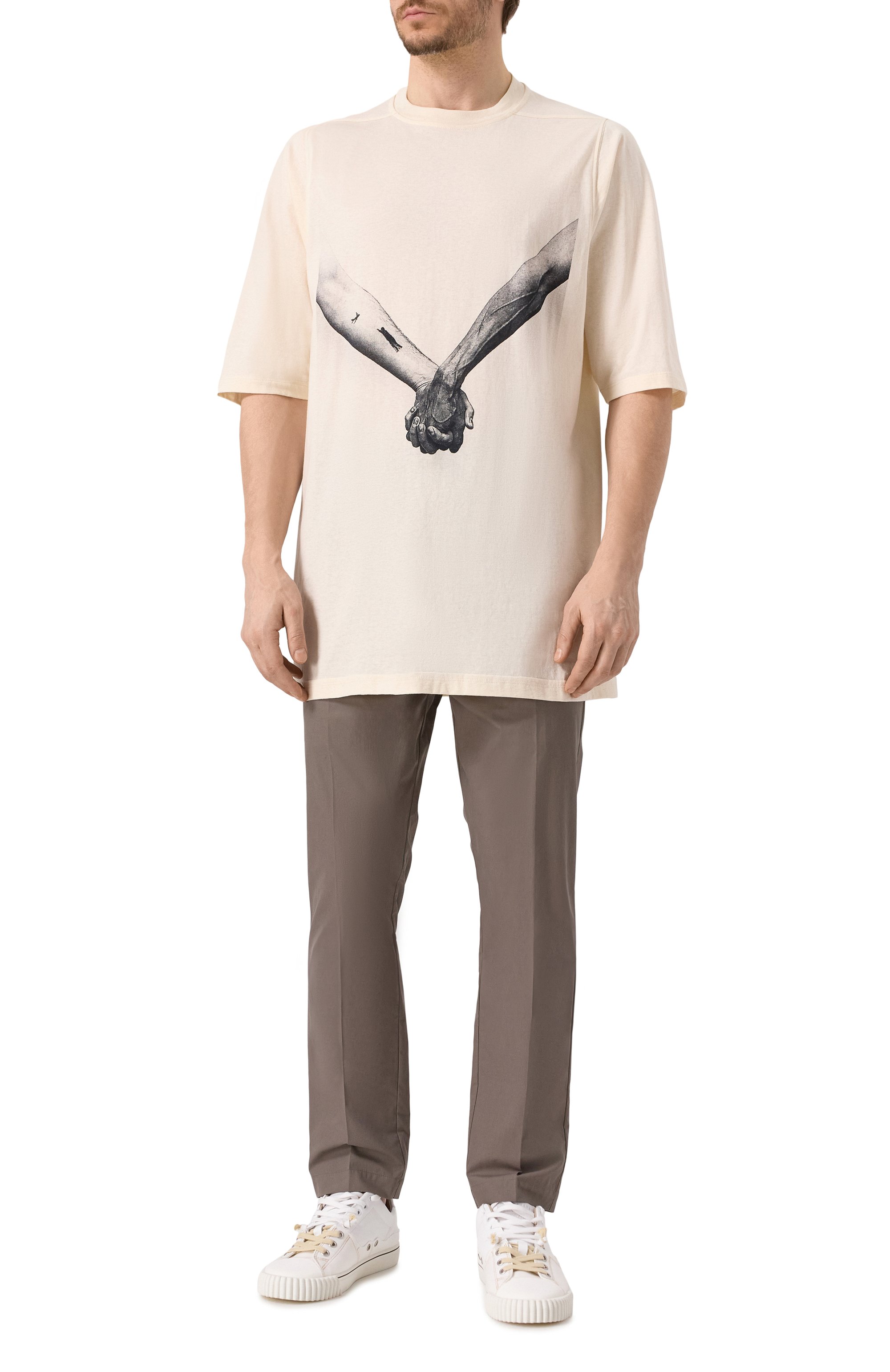 Хлопковая футболка RICK OWENS, арт. RR01E5238/JNCP3, фото 2