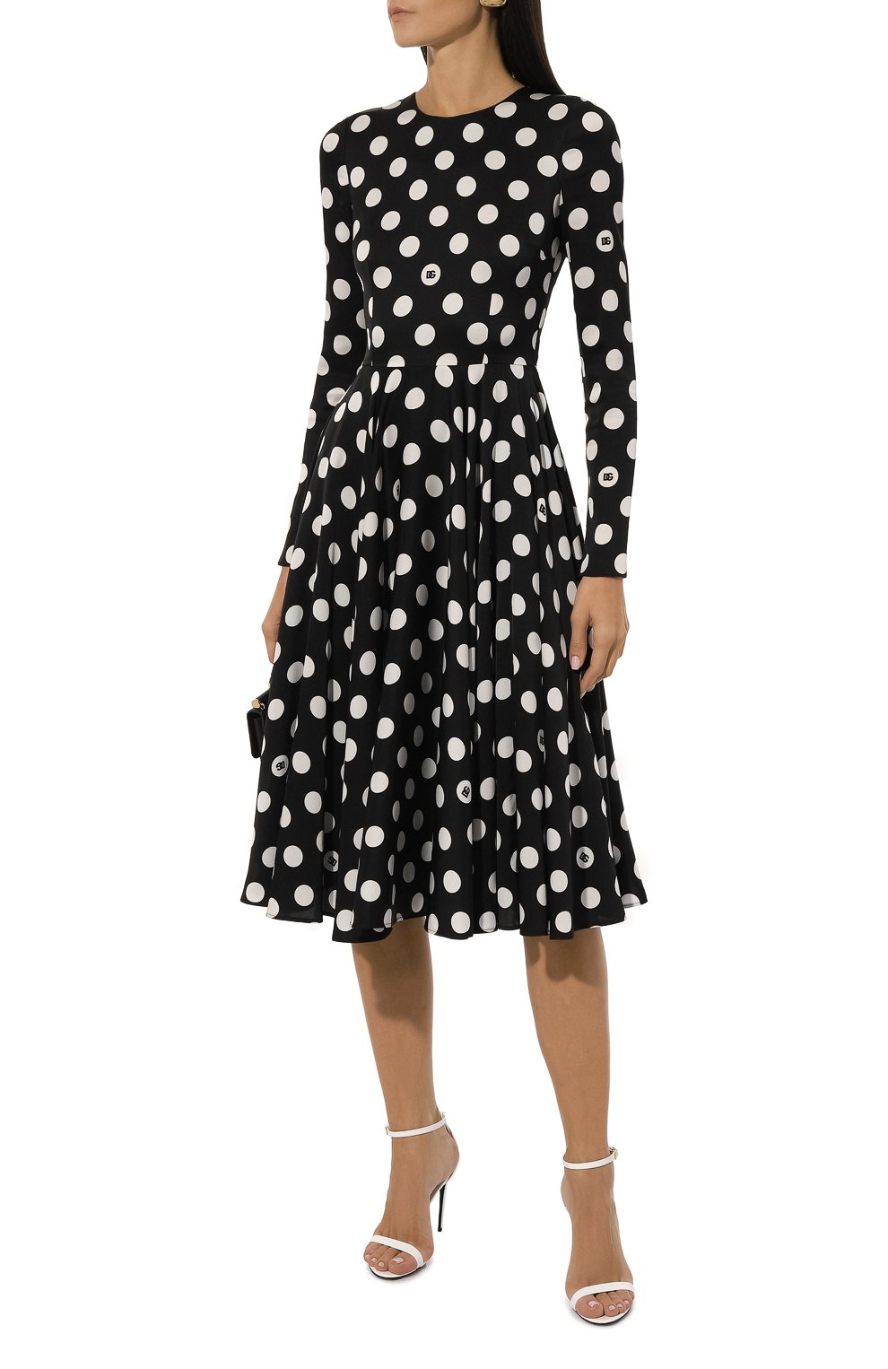 Кожаные босоножки keira DOLCE & GABBANA белого цвета по цене 74000 руб., арт. CR1698/A1471, фото 2 Кожаные босоножки keira DOLCE & GABBANA, арт. CR1698/A1471, фото 2