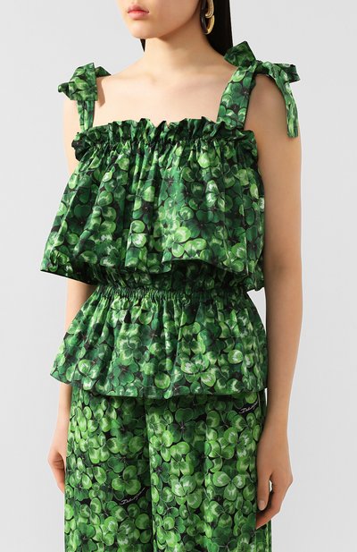 Хлопковый топ DOLCE & GABBANA, арт. F72W7T/HS5GC, фото 3