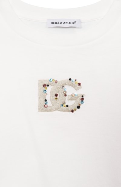 Хлопковая футболка DOLCE & GABBANA, арт. L5JTQU/G7P0K, фото 3