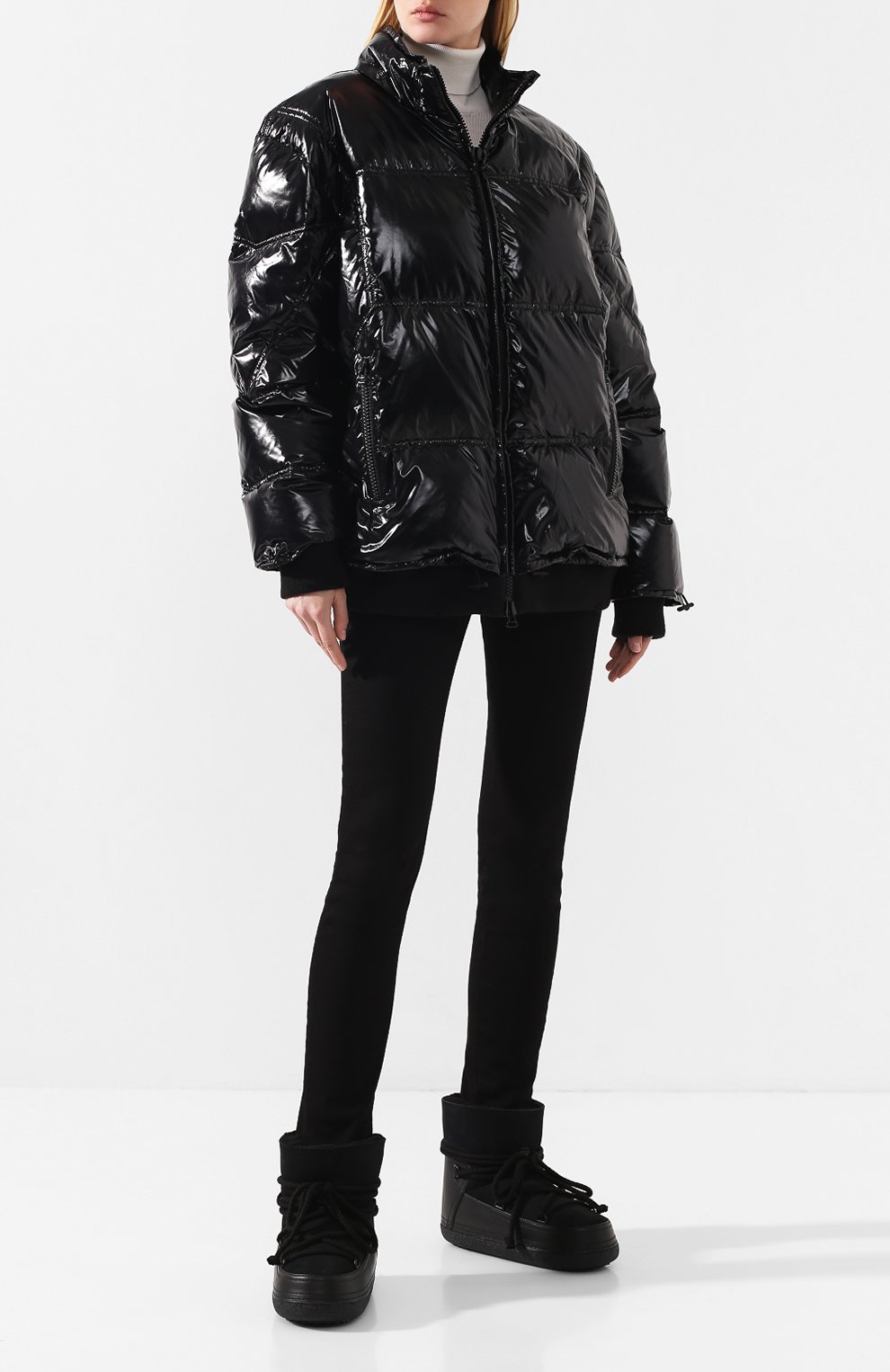 Комбинированные сапоги с внутренней отделкой из овчины INUIKII, арт. 70101-7, фото 2