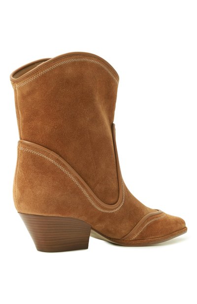 Замшевые казаки tiwi SERGIO ROSSI коричневого цвета по цене 108000 руб., арт. B11620/MCRM13, фото 5 Замшевые казаки tiwi SERGIO ROSSI, арт. B11620/MCRM13, фото 5