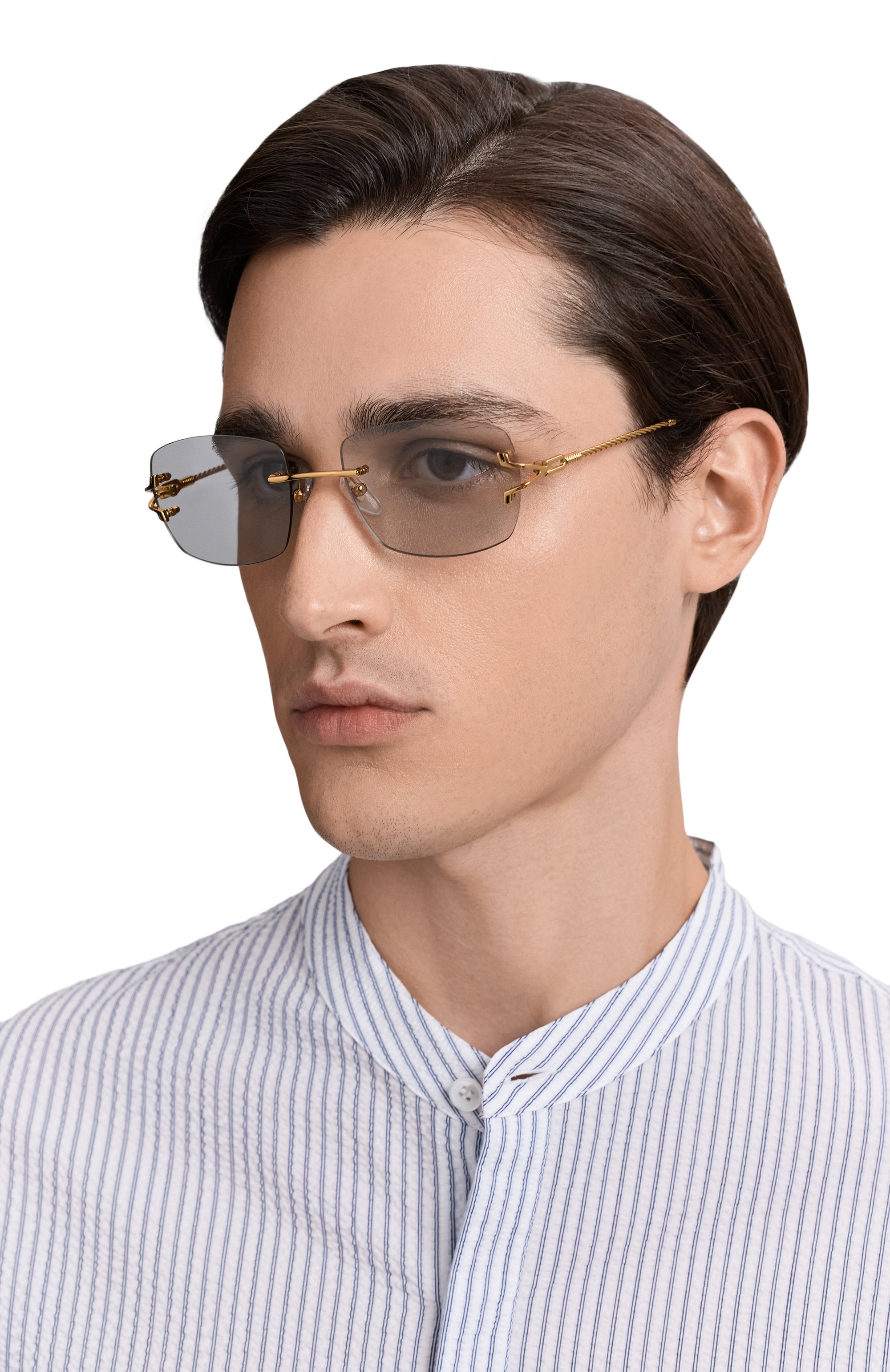 Солнцезащитные очки VINTAGE FRAMES, арт. BAL HARB0UR G0LD/GRAY, фото 2