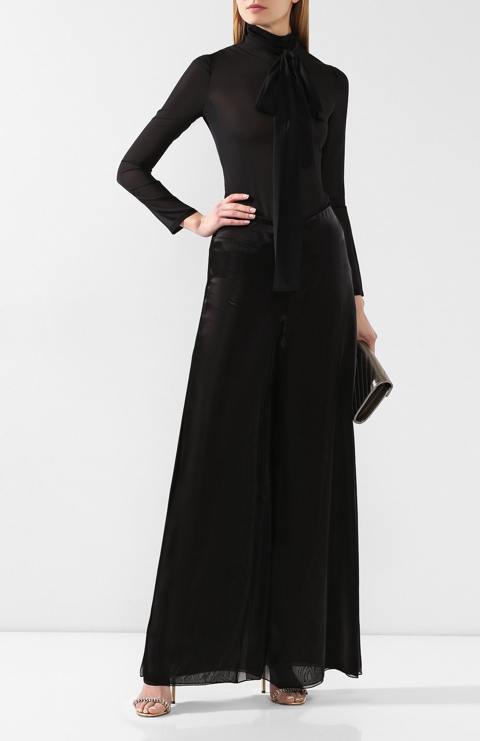 Брюки RALPH LAUREN черного цвета по цене 332000 руб., арт. 290748293, фото 2 Брюки RALPH LAUREN, арт. 290748293, фото 2