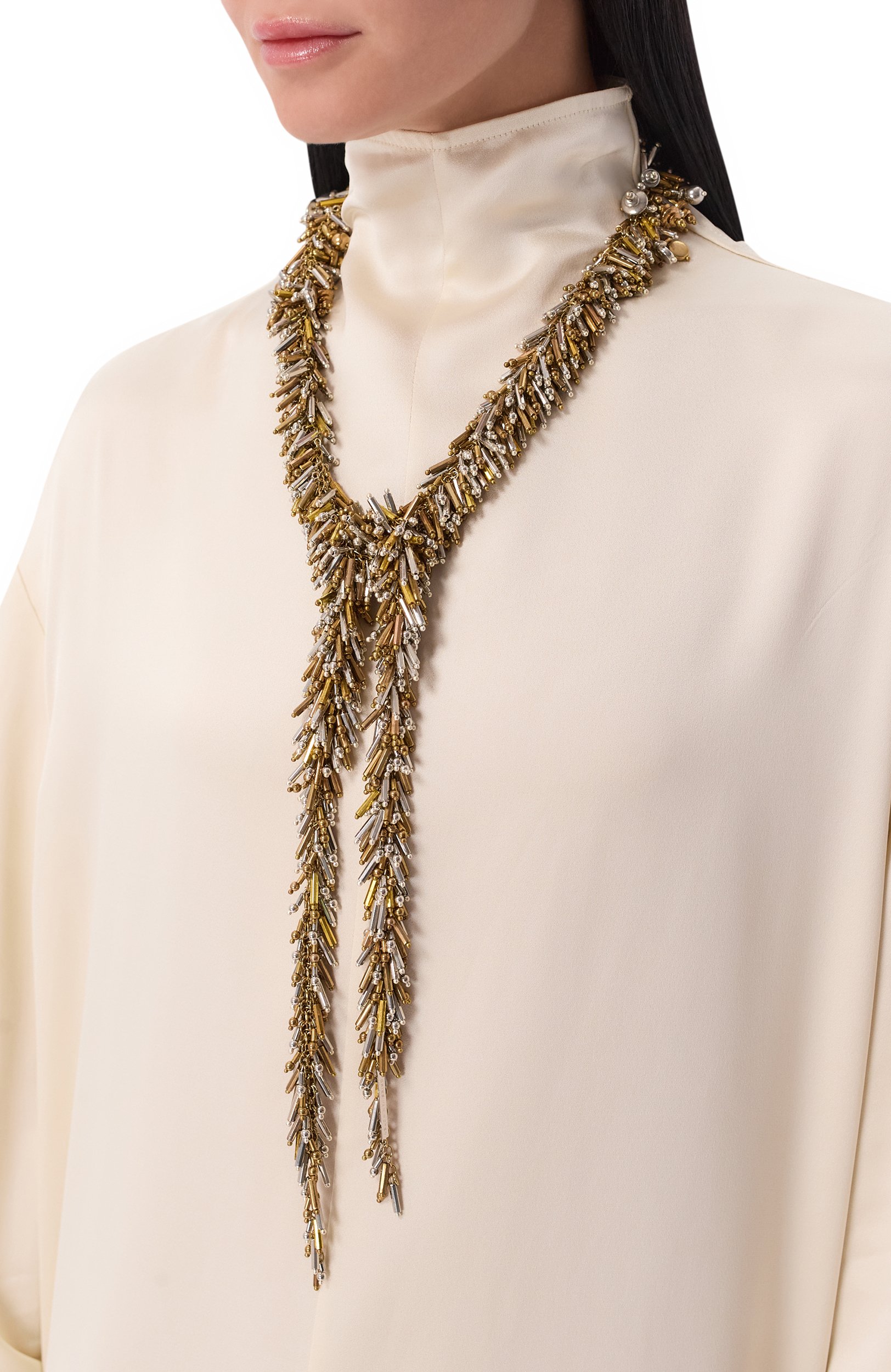 Колье DRIES VAN NOTEN разноцветного цвета по цене 105000 руб., арт. 138209/0098, фото 2 Колье DRIES VAN NOTEN, арт. 138209/0098, фото 2