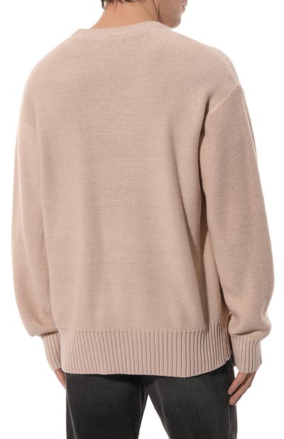Свитер из шерсти и хлопка DOMREBEL бежевого цвета по цене 35050 руб., арт. BEARCL0PS/KNIT SWEATER, фото 4 Свитер из шерсти и хлопка DOMREBEL, арт. BEARCL0PS/KNIT SWEATER, фото 4