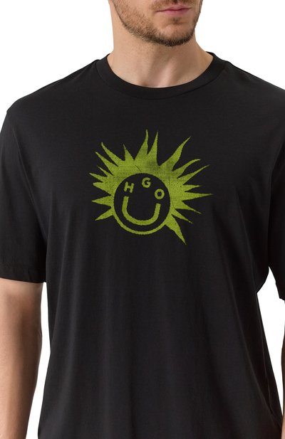 Хлопковая футболка HUGO BLUE, арт. 50543485, фото 5