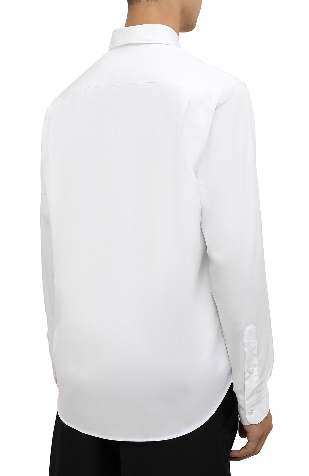 Хлопковая рубашка PALM ANGELS белого цвета по цене 46100 руб., арт. PMGA099F21FAB0010110, фото 4 Хлопковая рубашка PALM ANGELS, арт. PMGA099F21FAB0010110, фото 4