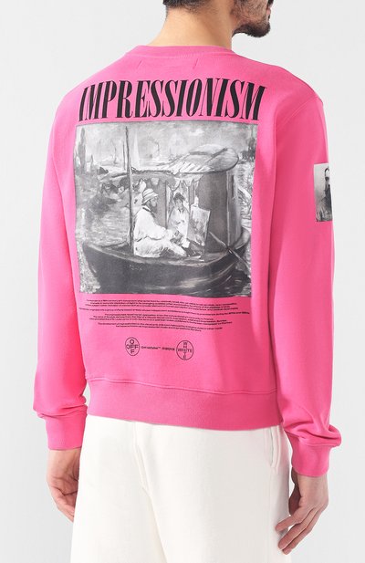 Хлопковый свитшот OFF-WHITE, арт. 0MBA025R190030112888, фото 4