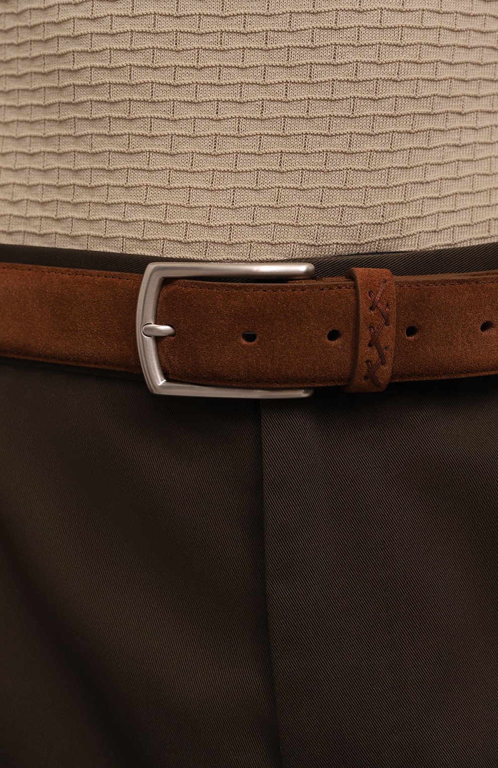 Замшевый ремень ZEGNA, арт. LHCAS/B014AZ, фото 2