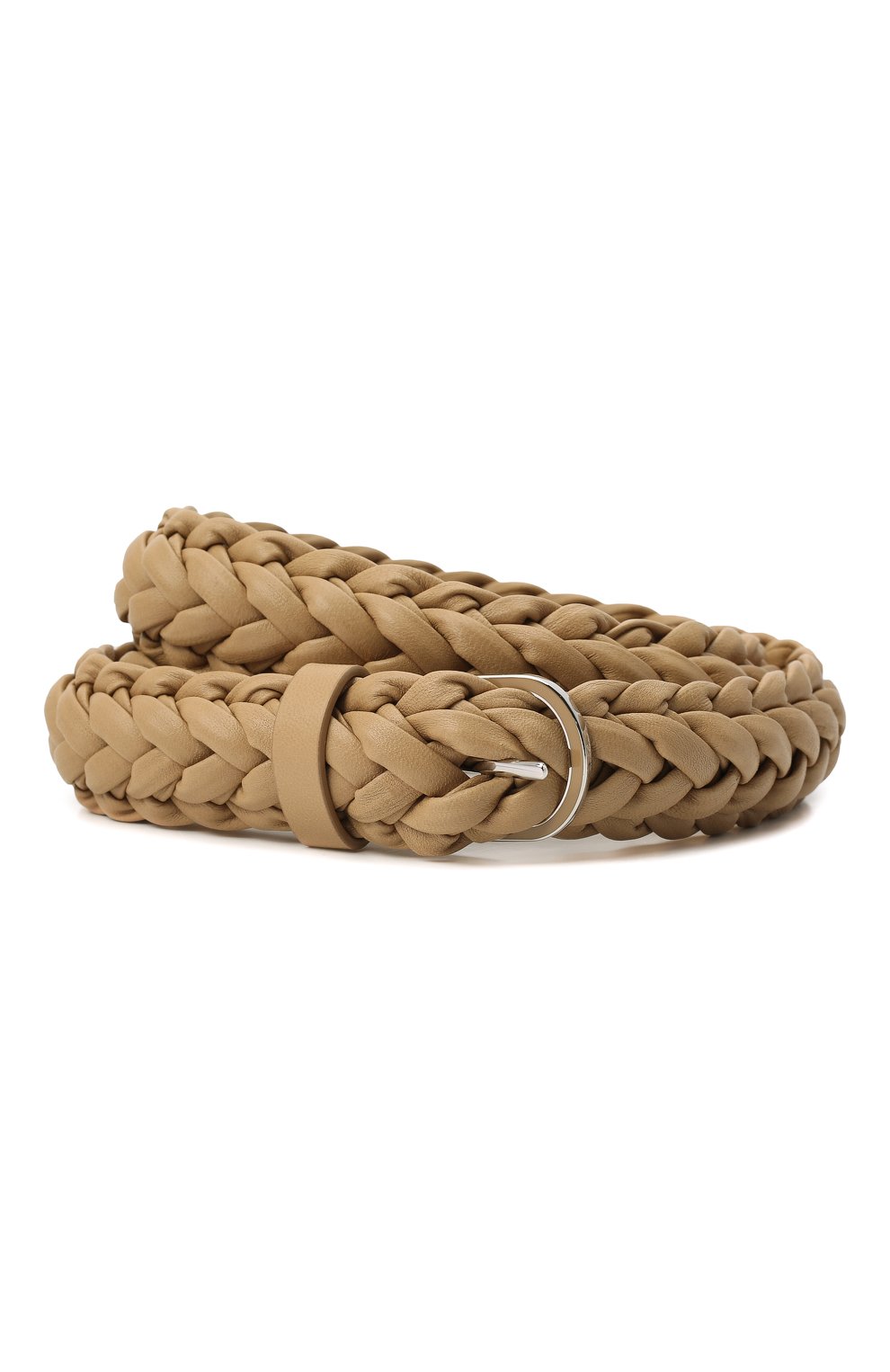 Кожаный ремень enamel LORO PIANA бежевого цвета по цене 62800 руб., арт. FAM1573, фото 1 Кожаный ремень enamel LORO PIANA, арт. FAM1573, фото 1