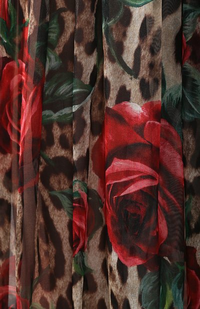 Шелковые брюки DOLCE & GABBANA разноцветного цвета по цене 267500 руб., арт. FTBA7T/HS1Z0, фото 5 Шелковые брюки DOLCE & GABBANA, арт. FTBA7T/HS1Z0, фото 5