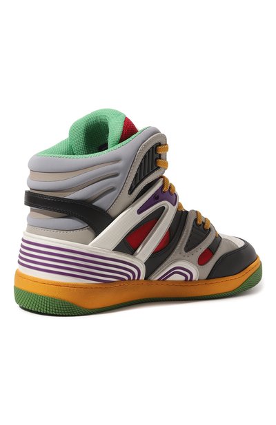 Комбинированные кеды basket GUCCI, арт. 661303 2SH90, фото 5
