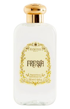 Гель для душа fresia (250ml) SANTA MARIA NOVELLA бесцветного цвета, арт. SMN3236004PET | Фото 1 (Косметика кросс-кт: Уход У; Назначение: Для тела; Unisex: Unisex; Региональные ограничения белый список (Axapta Mercury): Не проставлено; Нос: Не проставлено; Тип продукта: Гели)