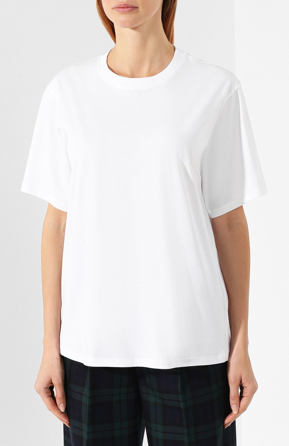 Хлопковая футболка VICTORIA, VICTORIA BECKHAM, арт. JYVV 072C PAW19 C0TT0N JERSEY, фото 3