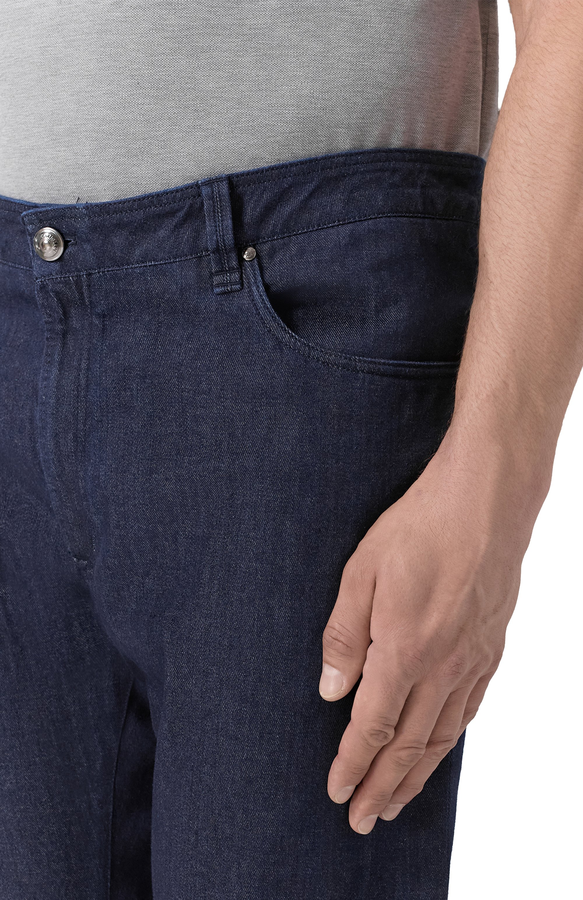 Джинсы CORTIGIANI темно-синего цвета по цене 69950 руб., арт. 2A3501, фото 5 Джинсы CORTIGIANI, арт. 2A3501, фото 5