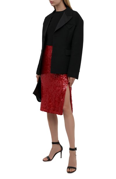 Юбка из вискозы с отделкой пайетками DRIES VAN NOTEN, арт. 212-010882-3223, фото 2