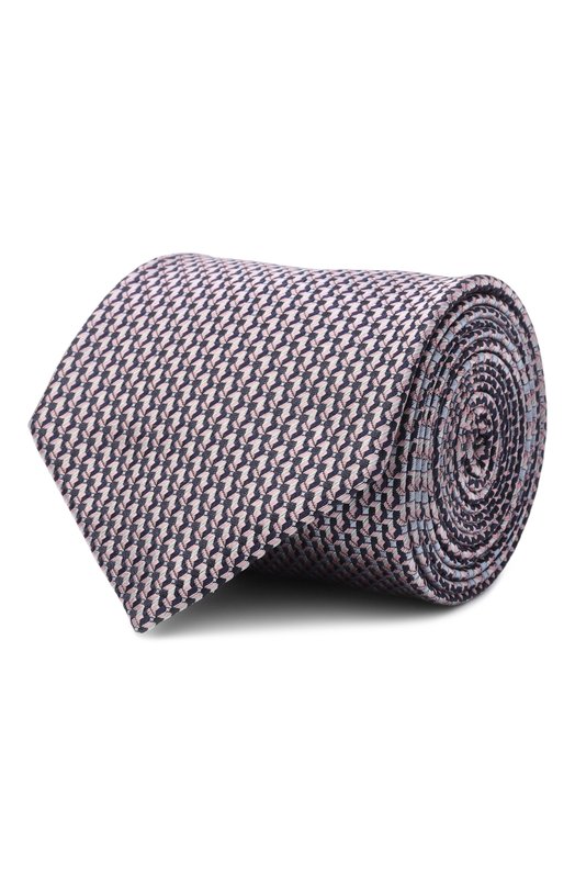 Шелковый галстук Brioni 061Q00/PD489 Розовый 061Q00/PD489