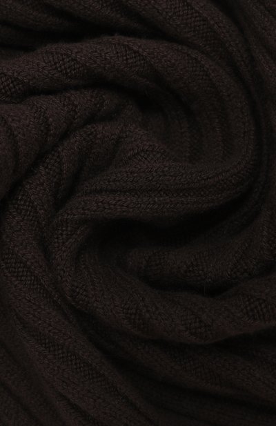 Кашемировый шарф ALLUDE темно-коричневого цвета по цене 49950 руб., арт. 235/11431, фото 4 Кашемировый шарф ALLUDE, арт. 235/11431, фото 4