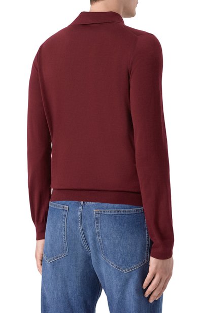 Поло с отделкой из кожи крокодила ZILLI, арт. KZP001M0340VZL000_001, фото 4