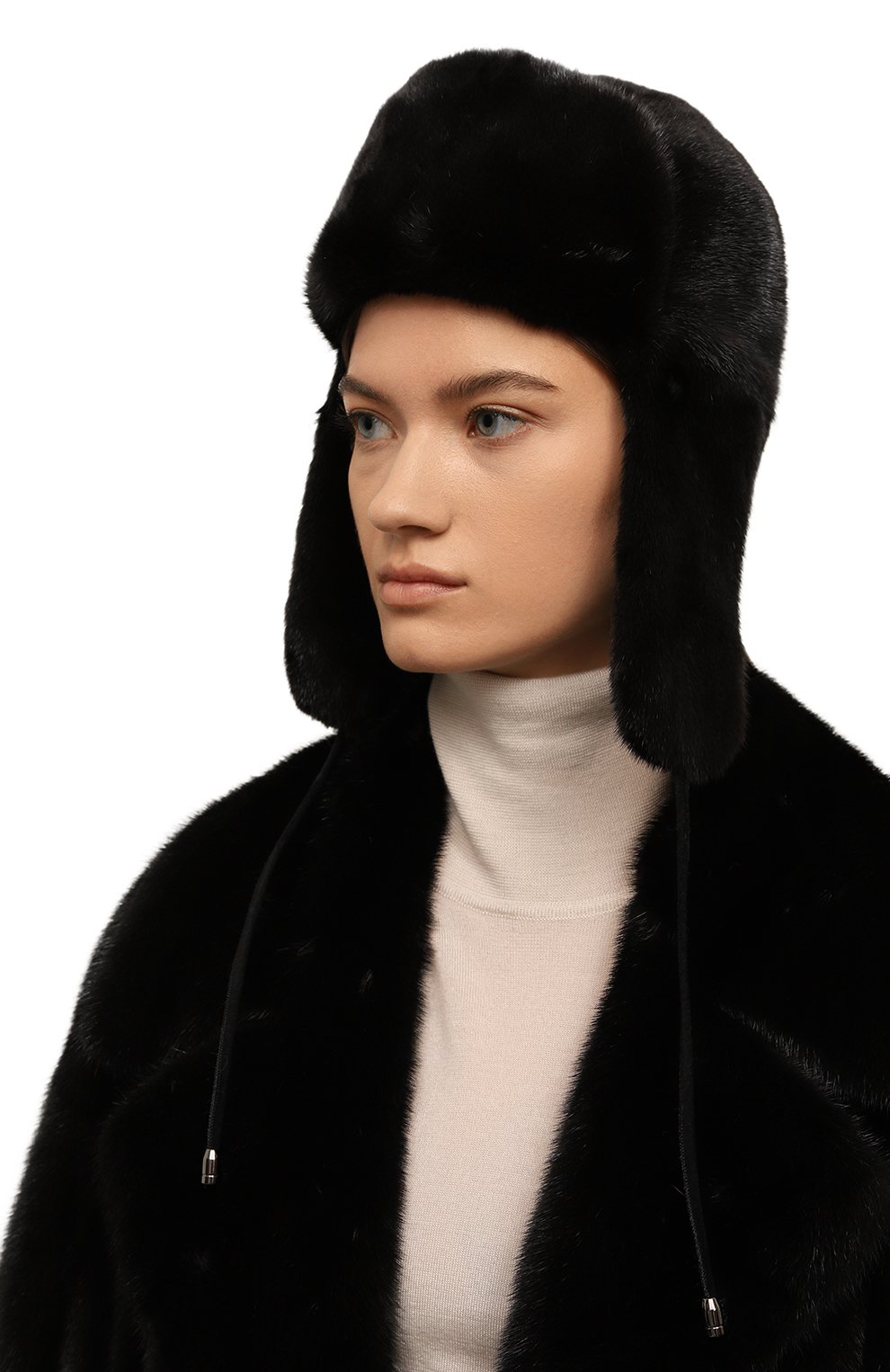 Меховая шапка-ушанка из норки VICTORIA KUSENKOVA, арт. 092800002093, фото 2