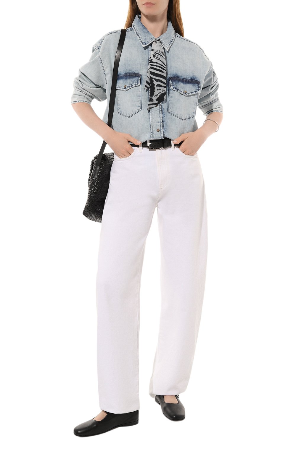 Шелковый шарф-твилли FURLA разноцветного цвета по цене 8500 руб., арт. WT00022/BX3122, фото 2 Шелковый шарф-твилли FURLA, арт. WT00022/BX3122, фото 2