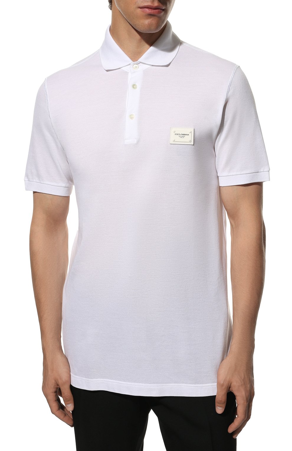 Хлопковое поло DOLCE & GABBANA, арт. G8KK1T/FU7EN, фото 3