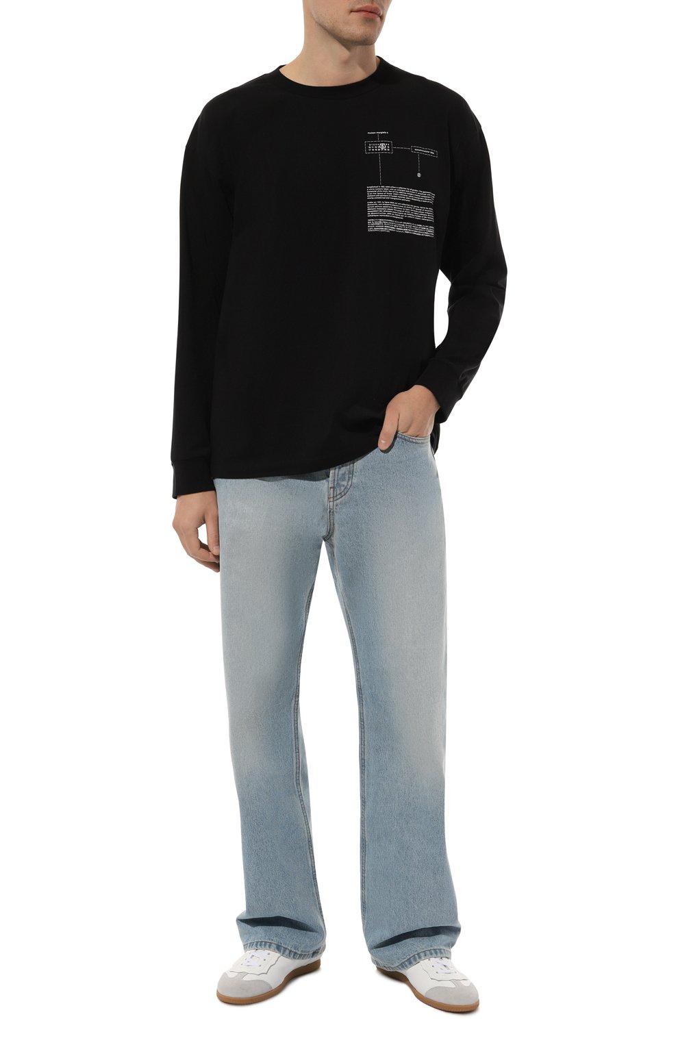 Хлопковый лонгслив MM6, арт. SH0GC0028/S24312, фото 2