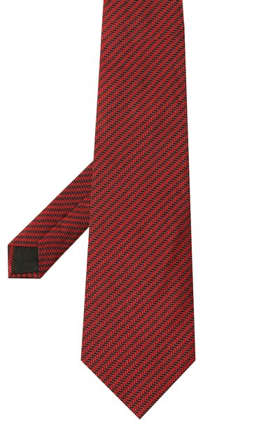 Шелковый галстук LANVIN красного цвета по цене 15000 руб., арт. TIE/2100, фото 3 Шелковый галстук LANVIN, арт. TIE/2100, фото 3
