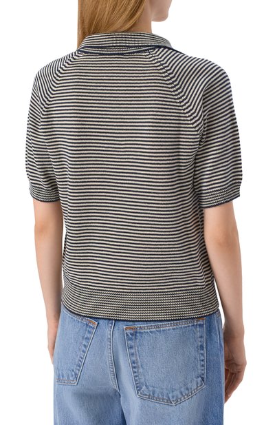 Хлопковое поло WEEKEND MAX MARA разноцветного цвета по цене 24500 руб., арт. JUNI0R, фото 4 Хлопковое поло WEEKEND MAX MARA, арт. JUNI0R, фото 4