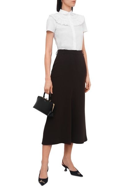 Хлопковая блузка REDVALENTINO, арт. XR0AAD75/0ES, фото 2