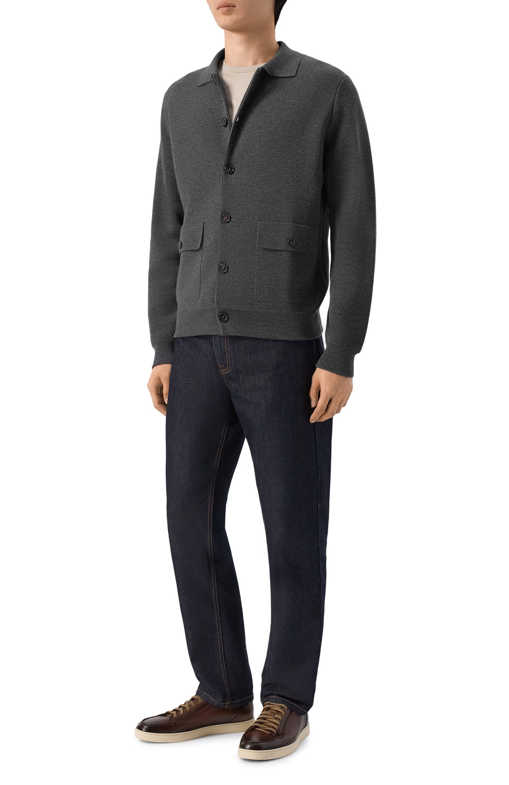 Шерстяной кардиган CORNELIANI, арт. 28M589/2A25171, фото 2