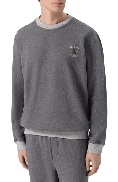 Хлопковый свитшот BRUNELLO CUCINELLI, арт. MM8263390G, фото 3