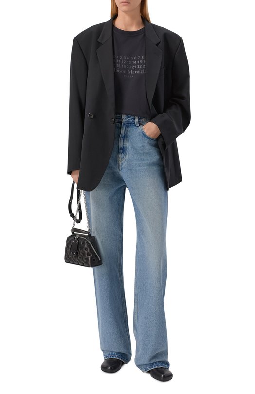 Хлопковая футболка Maison Margiela S29GC0307/S24575 Чёрный  S29GC0307/S24575 Фото 2