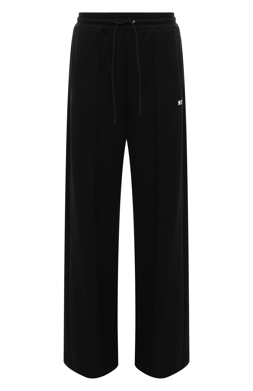 Хлопковые брюки MSGM черного цвета по цене 24950 руб., арт. 3741MDP78/247799, фото 1 Хлопковые брюки MSGM, арт. 3741MDP78/247799, фото 1
