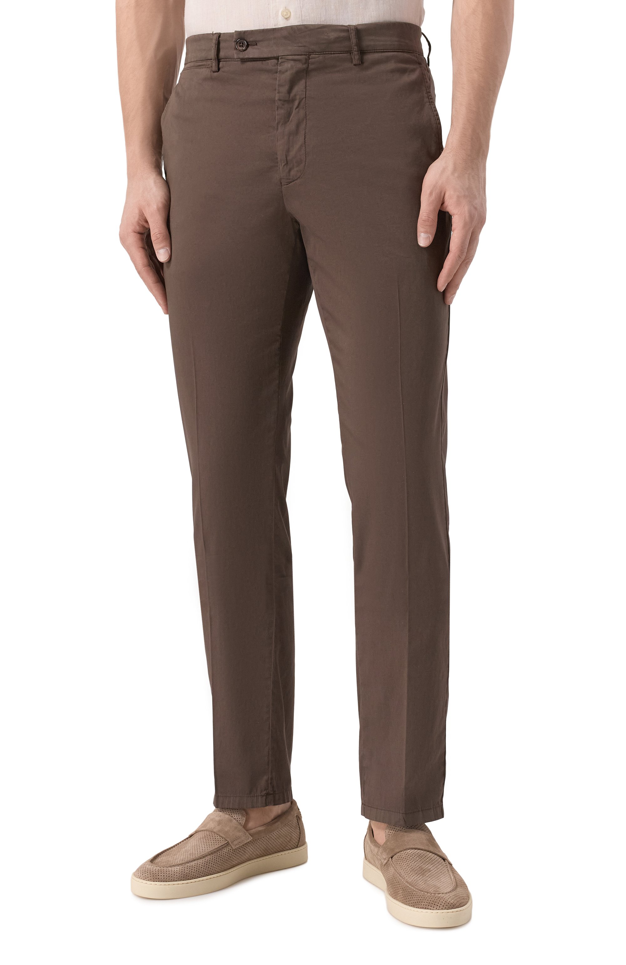 Брюки из хлопка и шелка BERWICH, арт. VULCAN0195 GD/DV0955X, фото 3