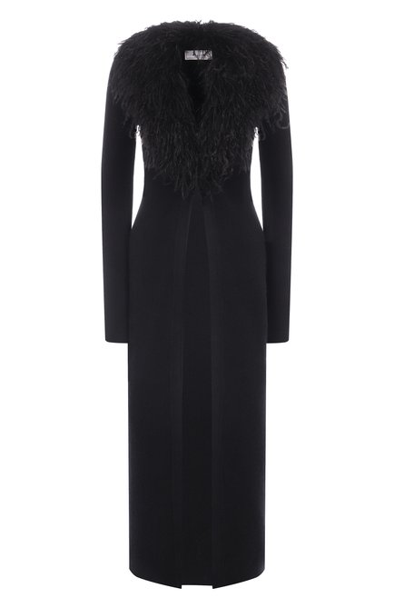 Женский шерстяной кардиган с отделкой перьями BLUMARINE, арт. 2M608A