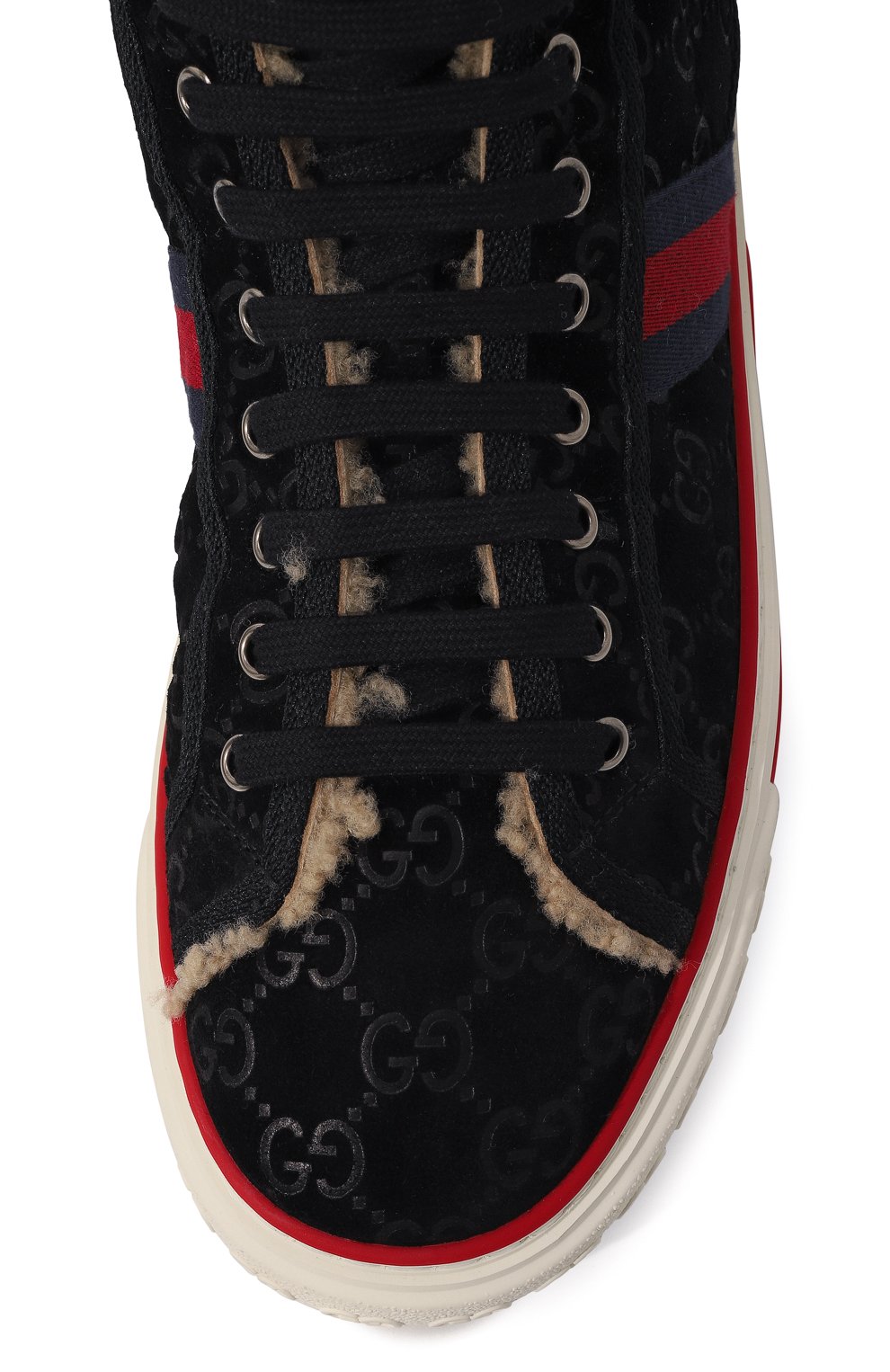 Замшевые кеды tennis 1977 GUCCI, арт. 649335 UJ510, фото 6