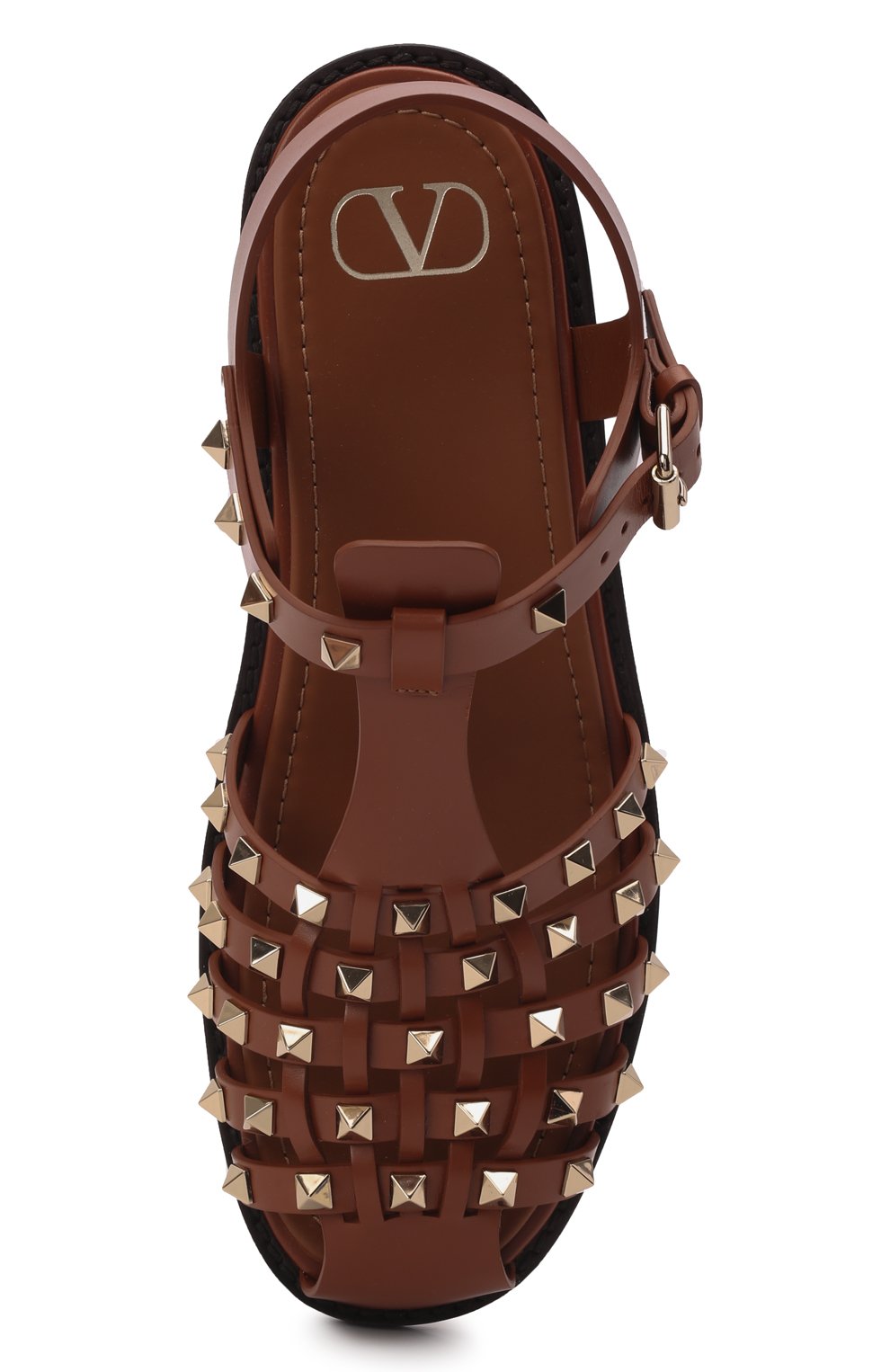 Кожаные сандалии rockstud VALENTINO, арт. XW2S0DS5/VXS, фото 6
