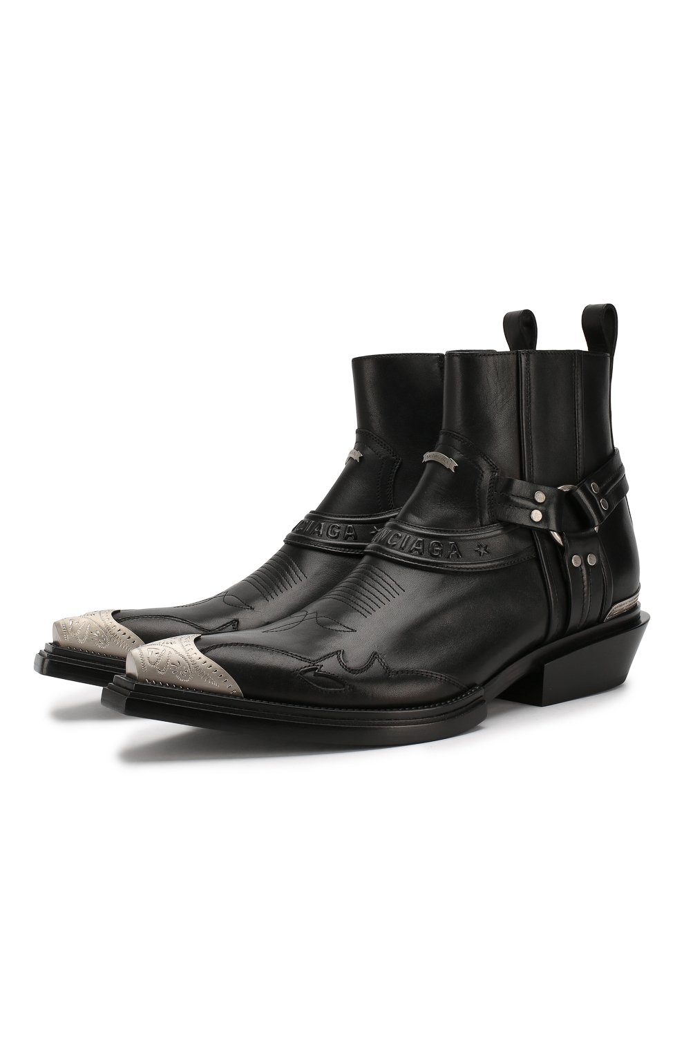 Кожаные казаки harness BALENCIAGA, арт. 562603/WA921, фото 1