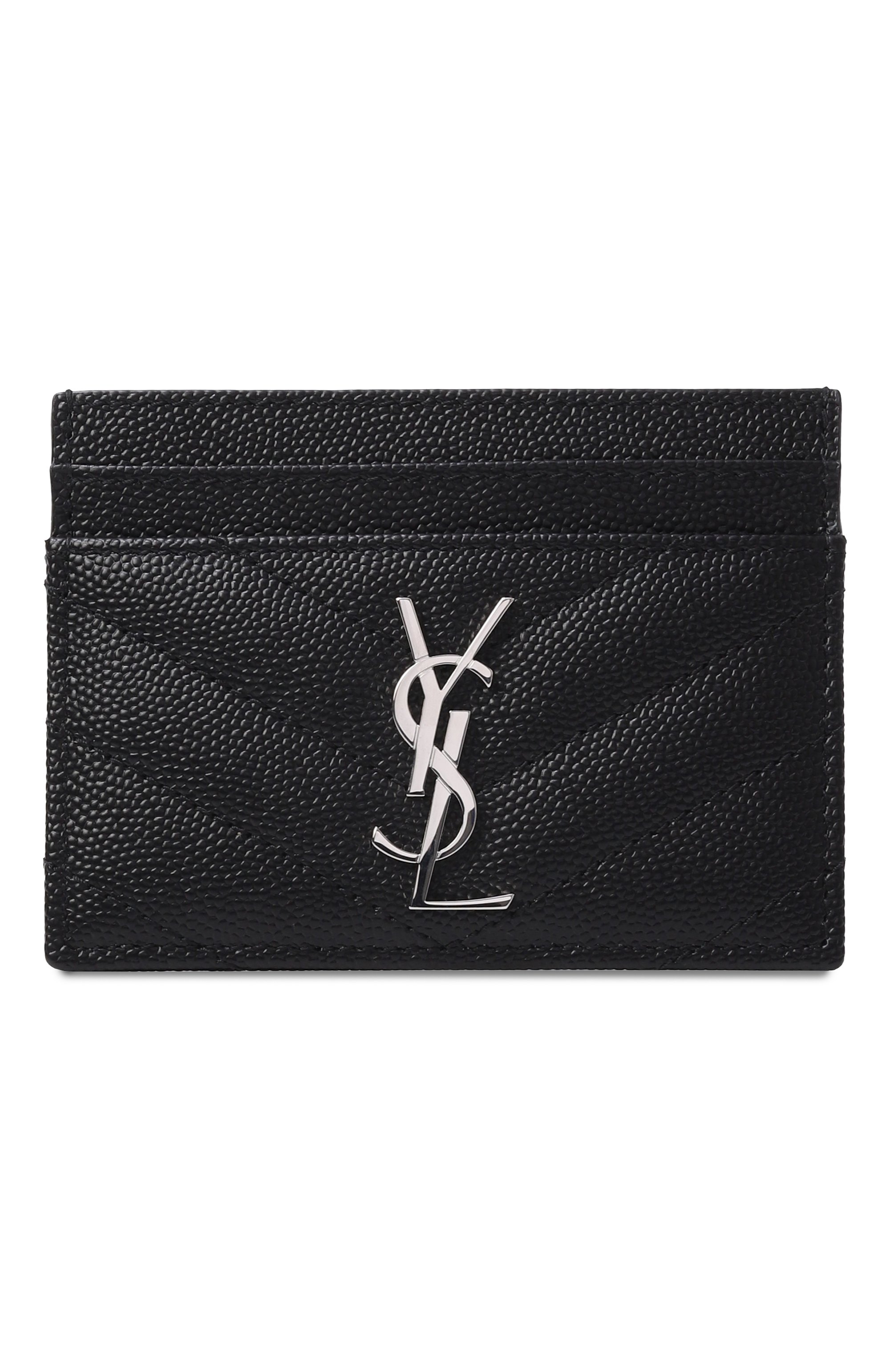 Кожаный футляр для кредитных карт SAINT LAURENT, арт. 423291/B0W02, фото 1